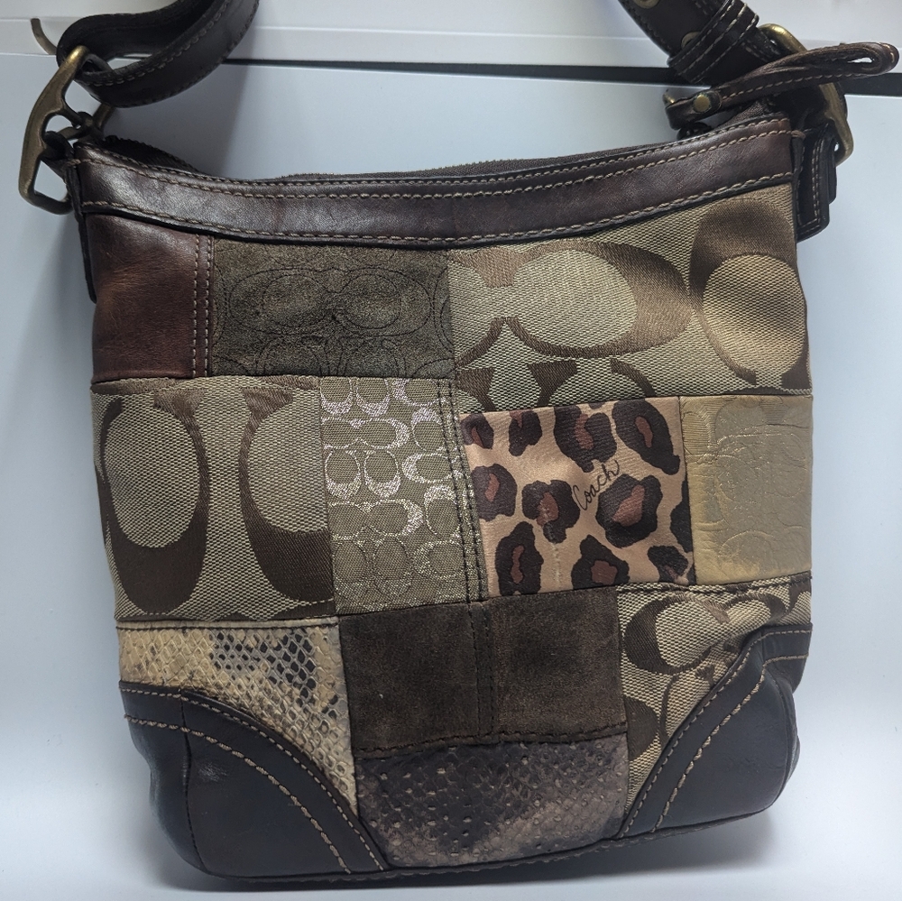 Coach Patchwork Shoulder Bag - Gem